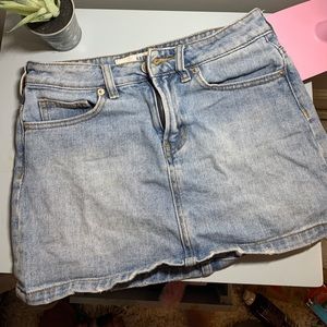 Denim mini skirt